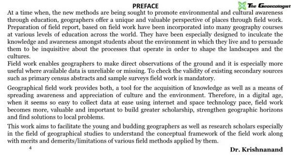 Field Work And Report Writing