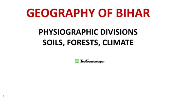 Geography of Bihar