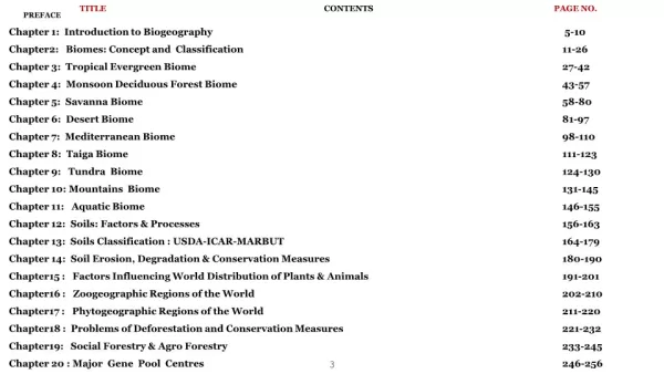 Simplified Biogeography