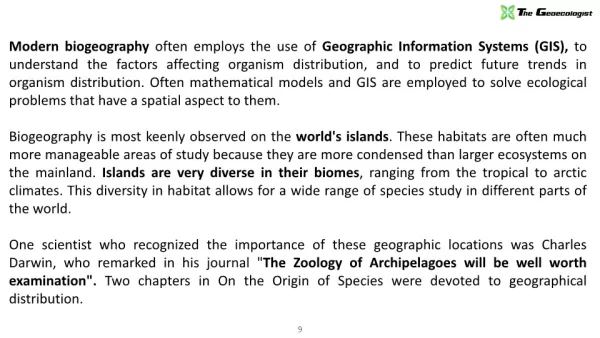 Simplified Biogeography