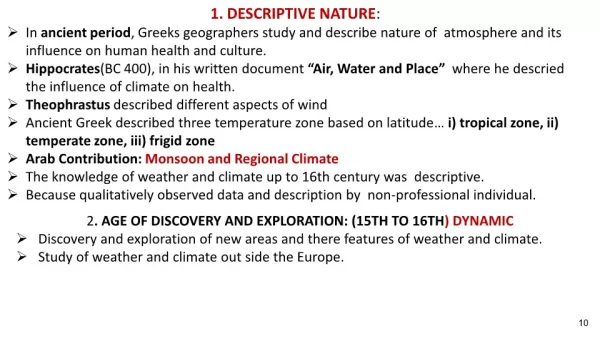 Simplified Climatology