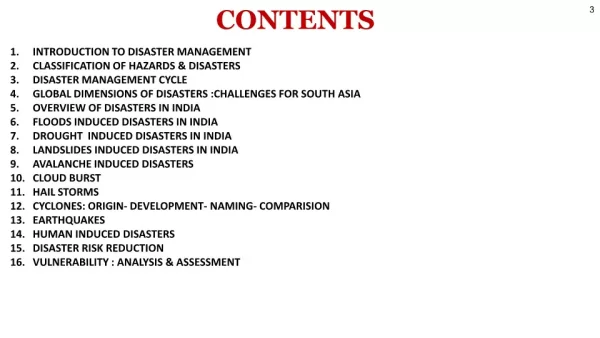 Simplified Disaster Management