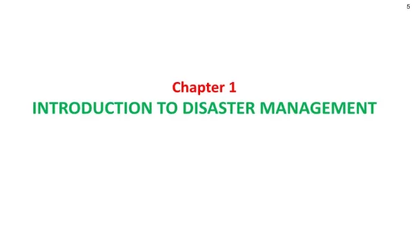 Simplified Disaster Management