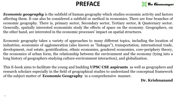 Simplified Economic Geography