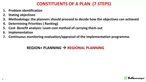 Simplified Regional Planning and Development