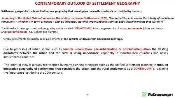 Simplified Settlement Geography