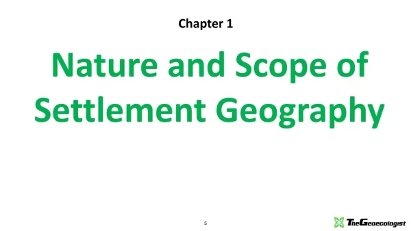 Simplified Settlement Geography