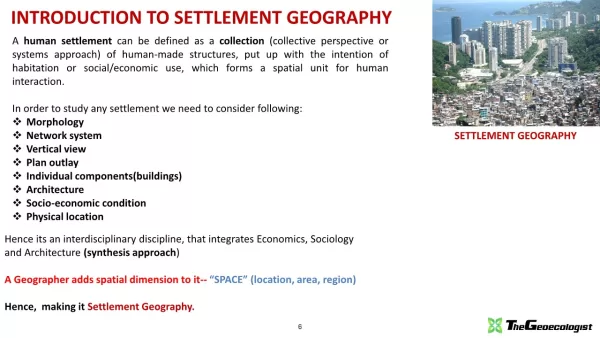 Simplified Settlement Geography