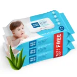 Baby Care : Mee Mee Baby Wipes, Aloe, 3x72, Lid