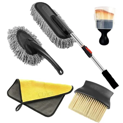 Car Care : 5-Piece Microfiber Car Duster & Brush Set