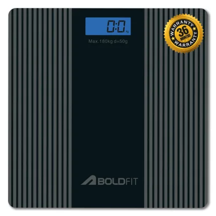 Home Care : Boldfit Nexus Digital Body Scale, Black