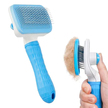 Pet Care : Universal Pet Grooming Brush, Self-Cleaning