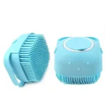 Pet Care : ZOIVANE Silicone Pet Bath Brush w/Shampoo Dispenser