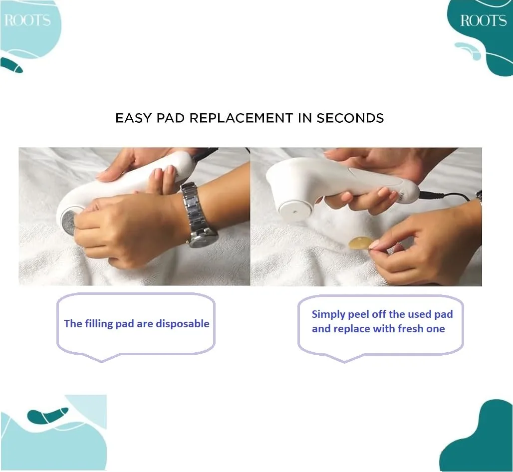 In-Depth Review: best manicure pedicure kit - ROOTS Peditrix Pedicure Kit – Electric Foot Scrubber with 40 Disposable Pads (60–180 Grits) | Dead S 3 ROOTS Peditrix Pedicure K - view 2