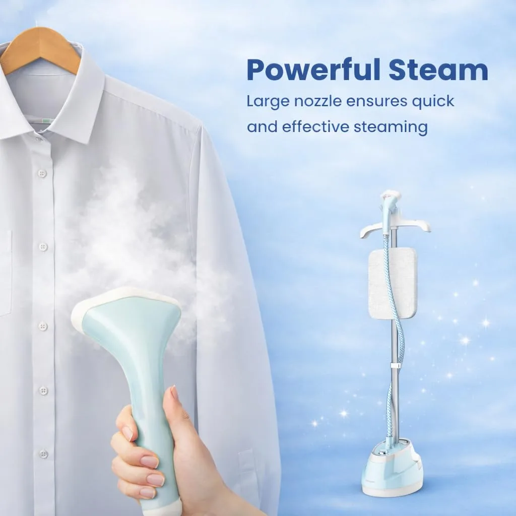 In-Depth Review: best travel steamer for clothes - Iron for Clothes | Wego Garment Steamer Vertical Standing Iron 1.6L Water Tank | 10 Steam Settings 4 Iron for Clothes | Wego - view 3