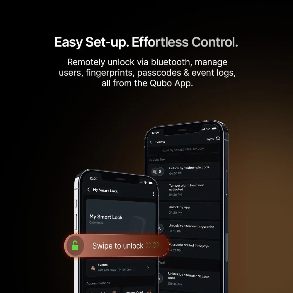 In-Depth Review: best door lock digital - QUBO Smart Door Lock Essential Copper from Hero Group | 7-Way Unlocking | Mobile App | Fingerprint | OTP Rem 6 QUBO Smart Door Lock Ess - view 5