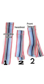 Striped Teka Headrest and C - view 2
