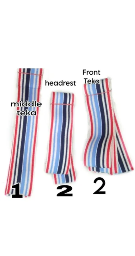 Striped Teka Headrest and C - view 2
