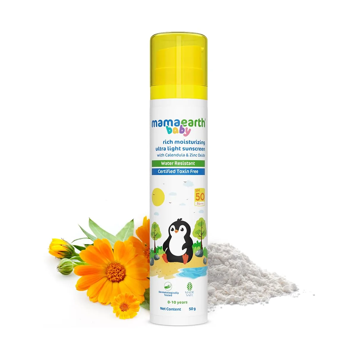 In-Depth Review: best baby sunscreen - Mamaearth Baby Rich Moisturizing Ultra Light Sunscreen – 50g | SPF 50 & PA++++ | Water Resistant | L 3 Mamaearth Baby Rich Moisturiz - view 2