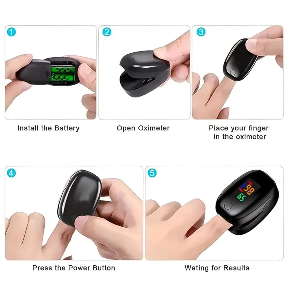 In-Depth Review: best pulse oximeter - Finger Tip Pulse Oximeter with LED Display – SpO2 Oxygen Saturation & Pulse Rate Monitor | Portable Digi 3 best pulse oximeter view 1