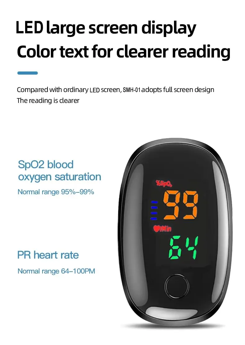 In-Depth Review: best pulse oximeter - Finger Tip Pulse Oximeter with LED Display – SpO2 Oxygen Saturation & Pulse Rate Monitor | Portable Digi 4 best pulse oximeter view 2