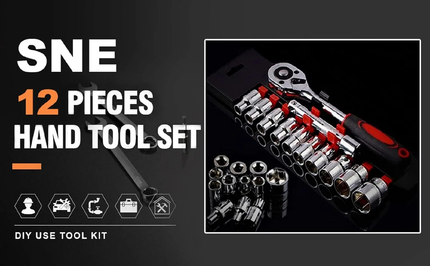 SNE Tool Kit 12pc Socke - view 10