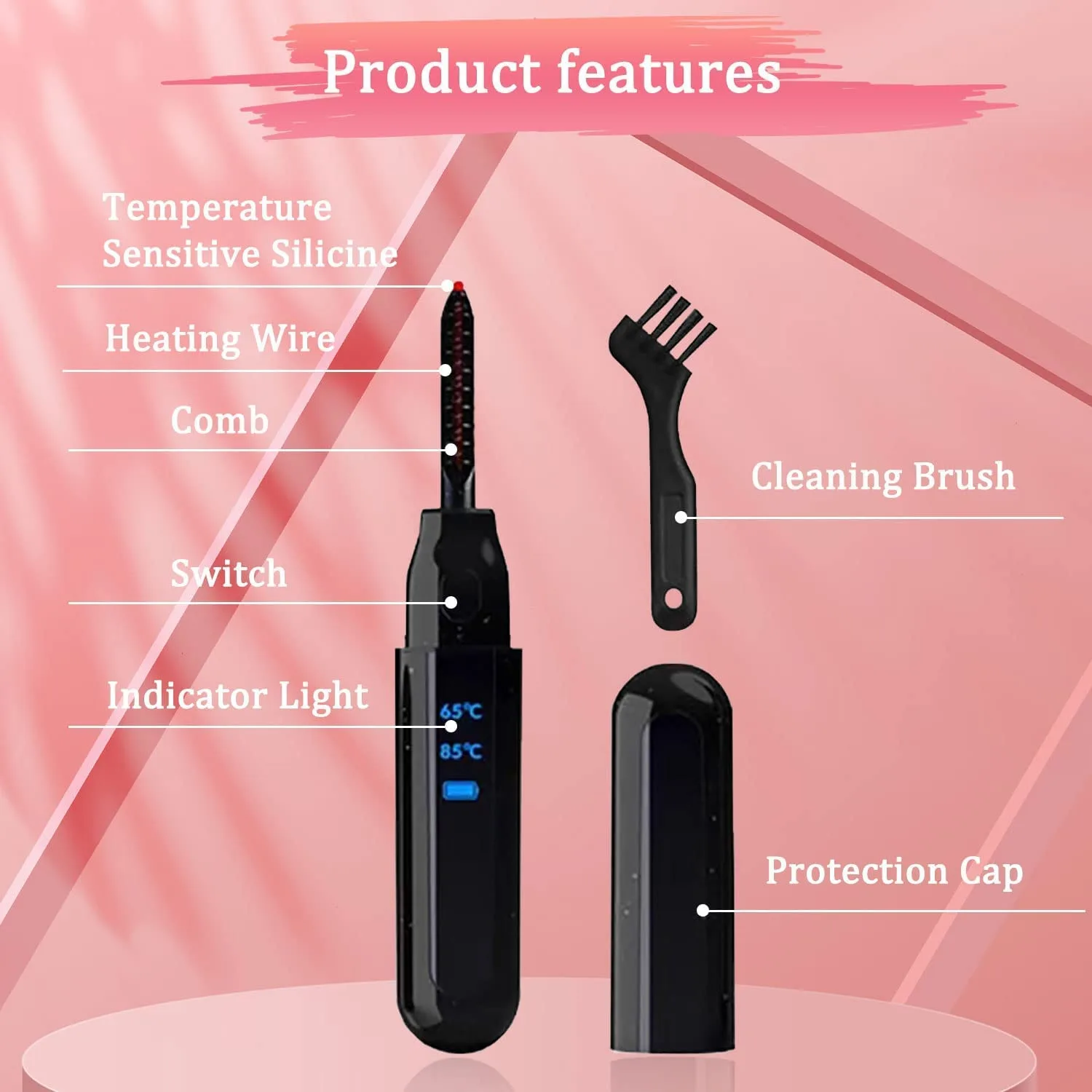Heated Eyelash Curler, Rec - view 6