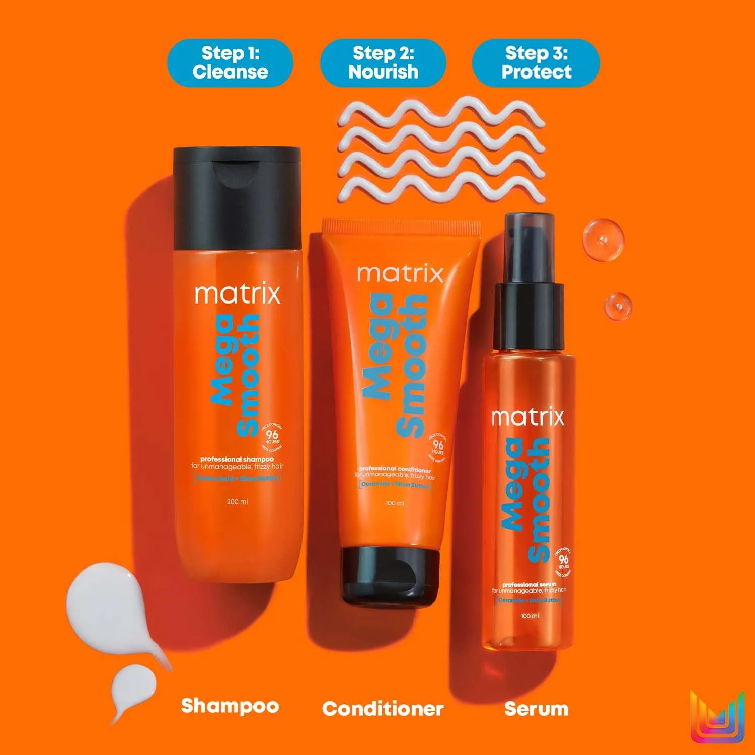 In-Depth Review: best shampoo for hair fall - Matrix Mega Smooth Shampoo and Conditioner Combo with Shea Butter |Max Smoothness for 4 Days | Used by 1 9 Matrix Mega Smooth Shampoo - view 8