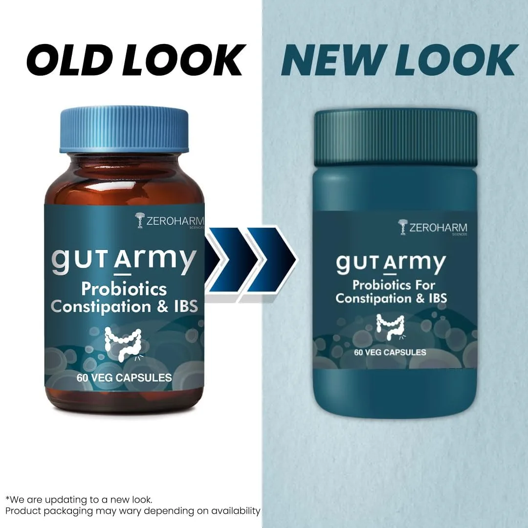 In-Depth Review: best fiber supplement - Gut Army Probiotics for Constipation & IBS | 100 Billion CFU, 11 Strains | Psyllium Husk (Isabgol) & 10 Gut Army Probiotics for - view 9
