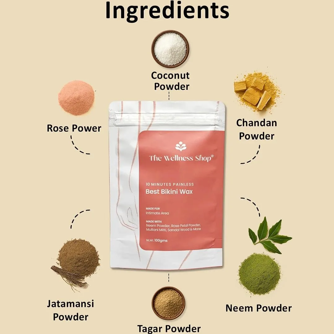 In-Depth Review: best hair removal cream - The Wellness Shop - Bikini Wax Powder 10 Minutes Herbal Hair Removal Wax Easy to use at home, No chemicals 6 The Wellness Shop - Bik - view 5