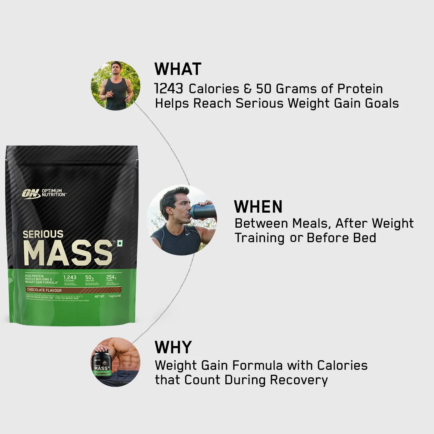 best mass gainer protein - Optimum Nutrition (ON) Serious Ma 7 Optimum Nutrition (ON) Seri - view 7