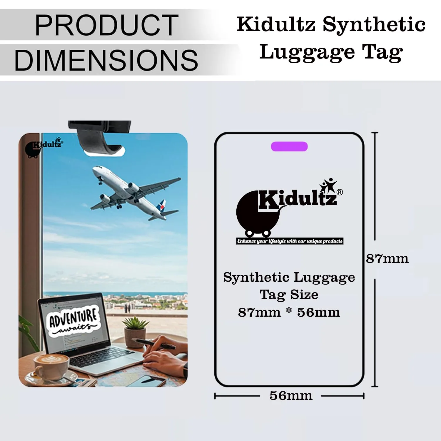 best luggage tag set - (Set of 10) Synthetic Luggage Tags wi 3 (Set of 10) Synthetic Lu - view 3