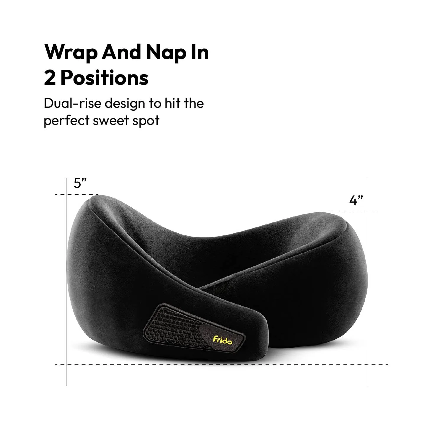 In-Depth Review: best travel pillow inflatable - Frido Travel Neck Pillow, 100% Hi-Per Foam, Lightweight Neck Support Pillow, Neck Pillow for Flight T 4 Frido Travel Neck Pillow, - view 3