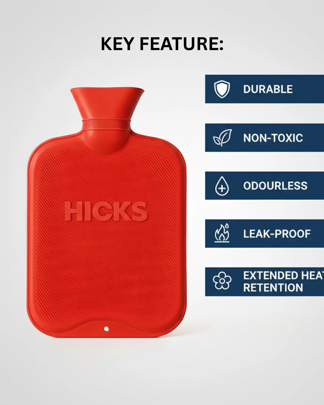 best hot water bag - Hicks Premium Hot Water Bottle for Pain 2 Hicks Premium Hot Water B - view 2