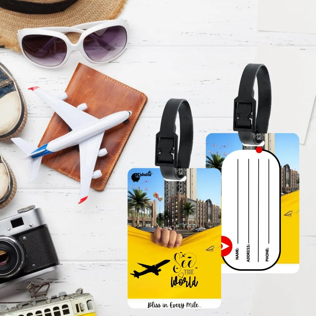 best luggage tag set - (Set of 10) Synthetic Luggage Tags wi 7 (Set of 10) Synthetic Lu - view 7