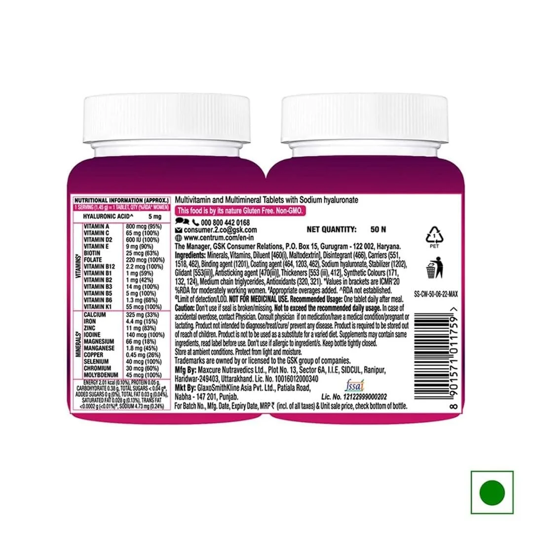 In-Depth Review: best multivitamin tablets - Centrum Women -Multivitamin Tablet for Women|With 23 Vital Nutrients including Zinc,Magnesium,Vitamin B,C 13 Centrum Women -Multivitamin - view 12