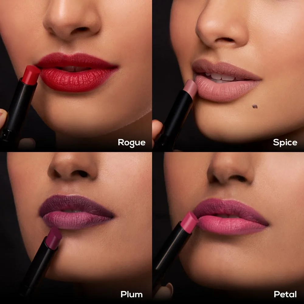 In-Depth Review: best lipstick shade for indian skin - RENEE Very Matte Lipstick - Plum, Long-Lasting, Hydrating, and Velvety Formula, Paraben-Free Li 7 RENEE Very Matte Lipstick - view 6