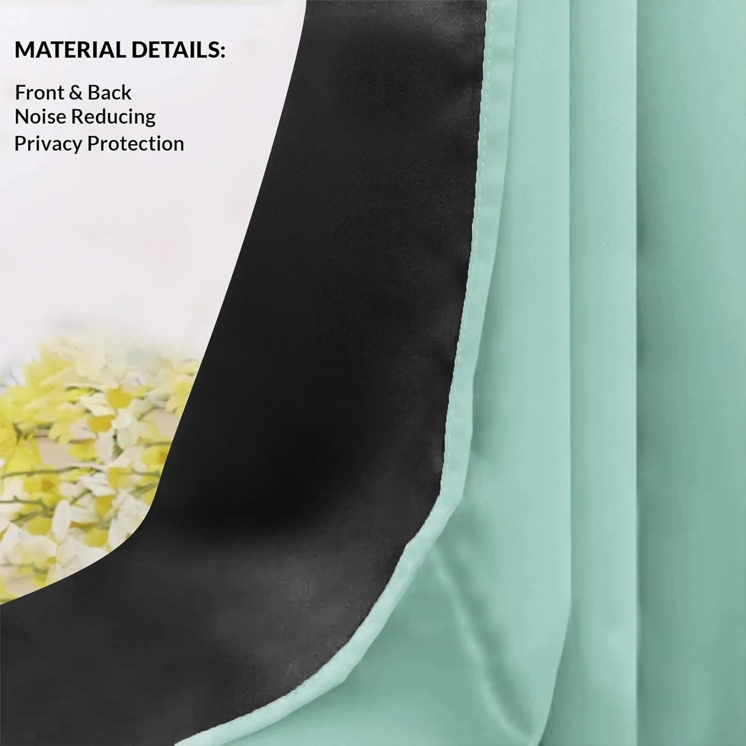 In-Depth Review: best door curtain decorative - HOMEMONDE 100% Complete Blackout Curtains for Long Door 8 Feet 1 Piece – Room Privacy Room Darke 5 HOMEMONDE 100% Complete Black - view 4