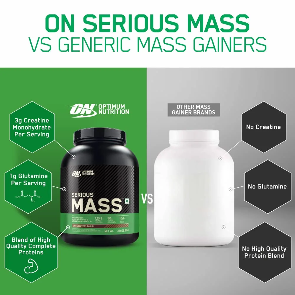 best mass gainer protein - Optimum Nutrition (ON) Serious Ma 4 Optimum Nutrition (ON) Seri - view 4