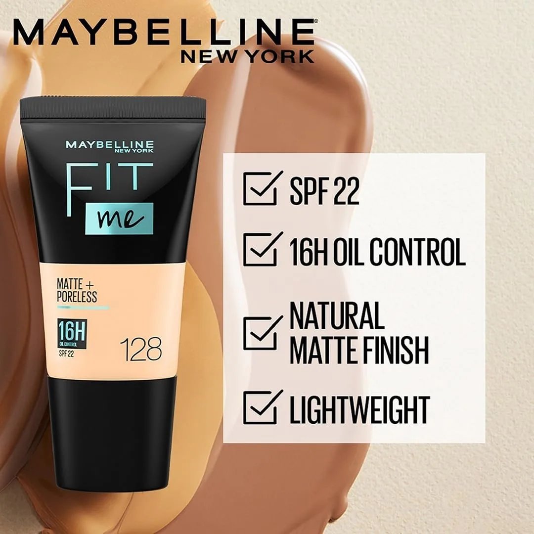In-Depth Review: best foundation for oily skin - Maybelline New York Liquid Foundation, Matte & Poreless, Full Coverage Blendable Normal to Oily Skin, 4 Maybelline New York Liquid Fou - view 3