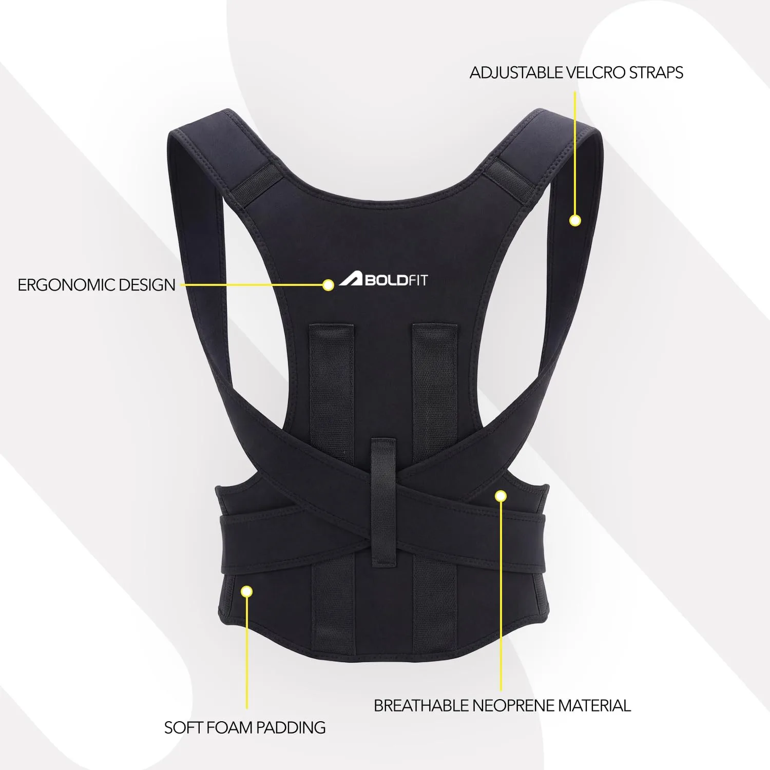 In-Depth Review: best posture corrector belt - Boldfit Posture Corrector Belt for Men & Women, Adjustable Back Brace for Upper Back & Shoulder Support 4 Boldfit Posture Corrector B - view 3
