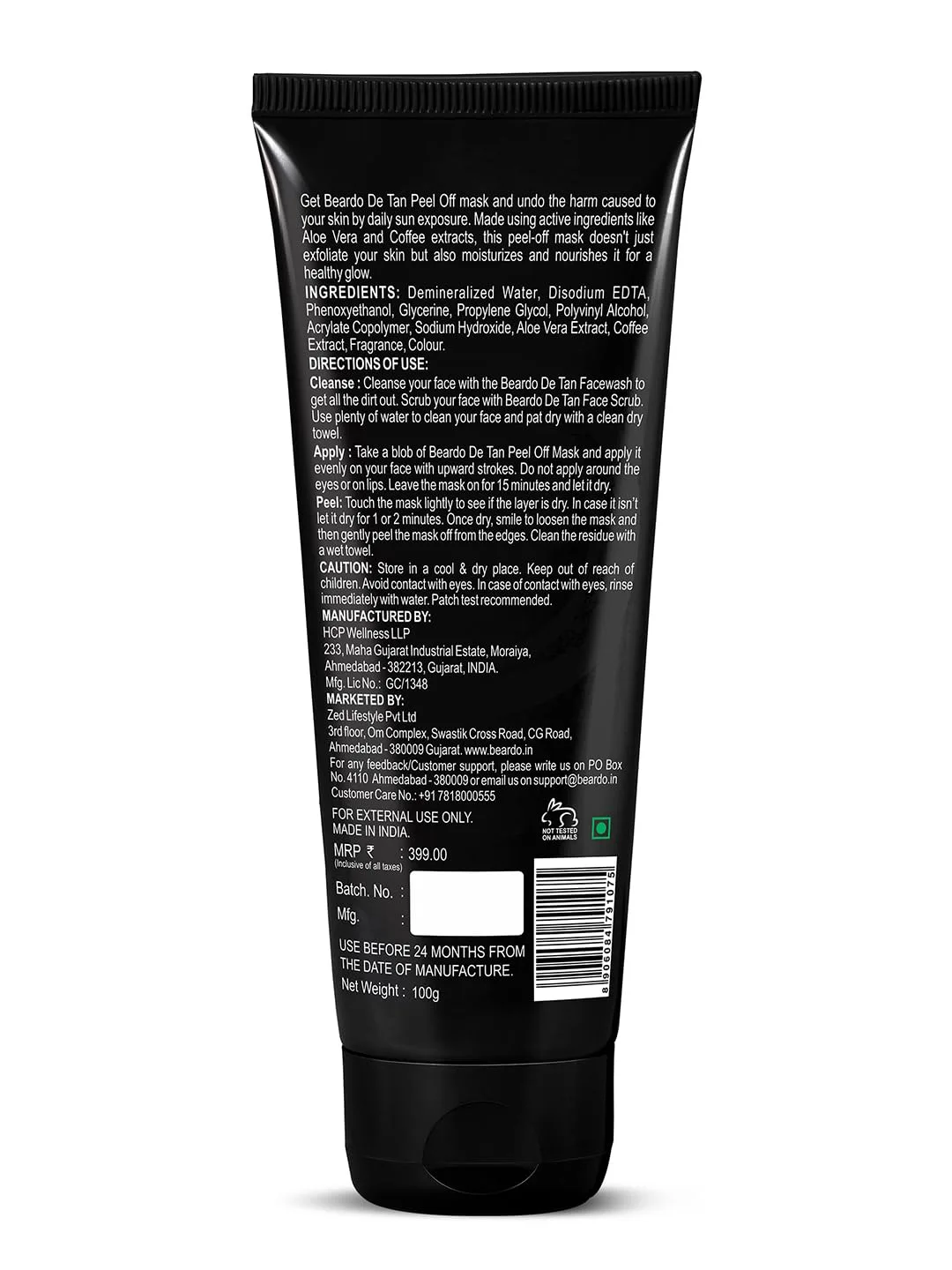 Beardo De-Tan Peel Off Mas - view 7