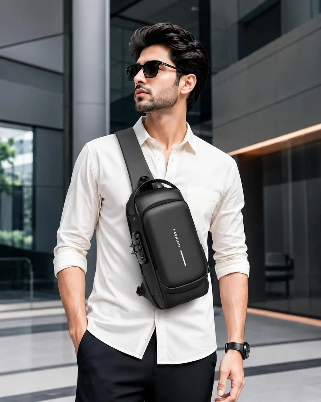 In-Depth Review: best travel anti theft bag - Spiffy SMALL Size Waterproof Polyester Crossbody Sling Bag, Anti Theft Chest Backpack for Men & Wom 3 Spiffy SMALL Size Waterpro - view 2