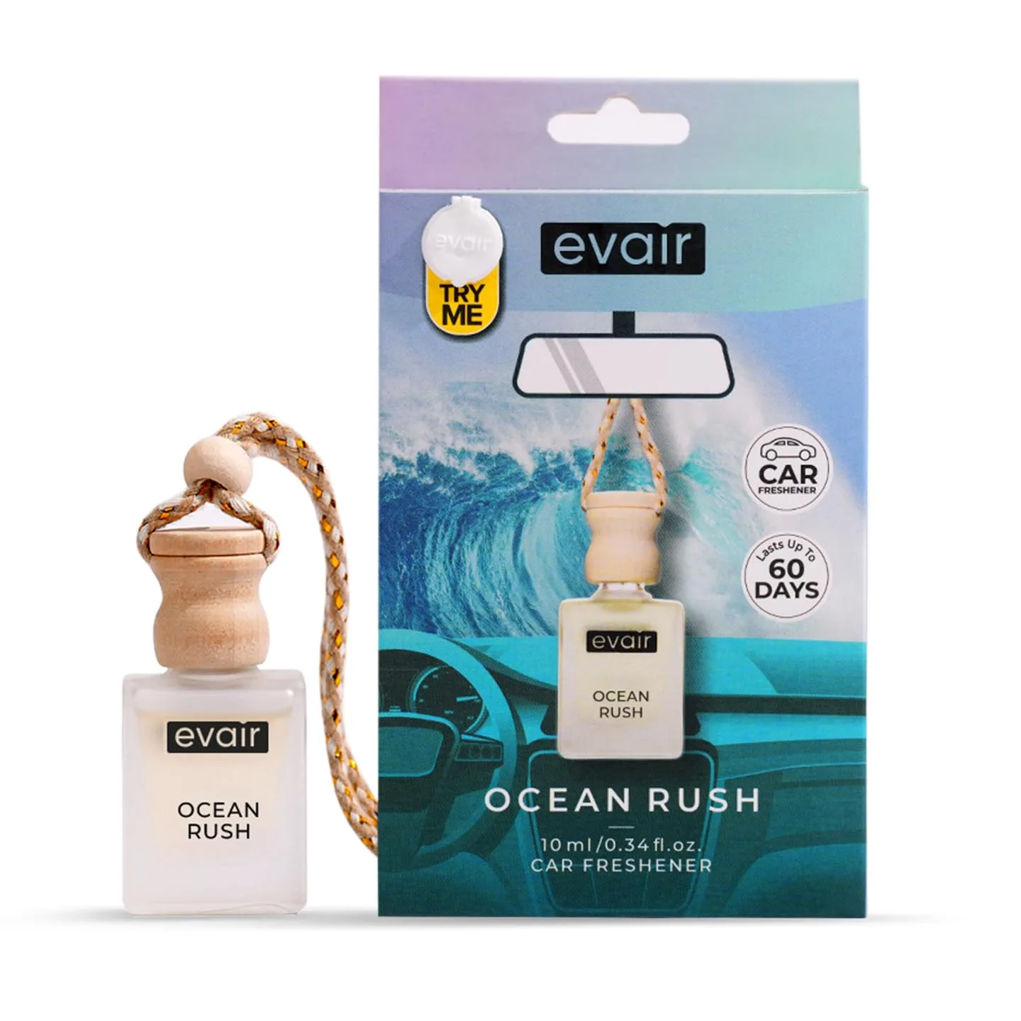 In-Depth Review: best car perfume diffuser - Evair OCEAN RUSH Luxury Car Air Freshener | Cool Aqua Essential Oil Hanging Car Perfume | Long Lasting Ca 2 best car perfume diffuser