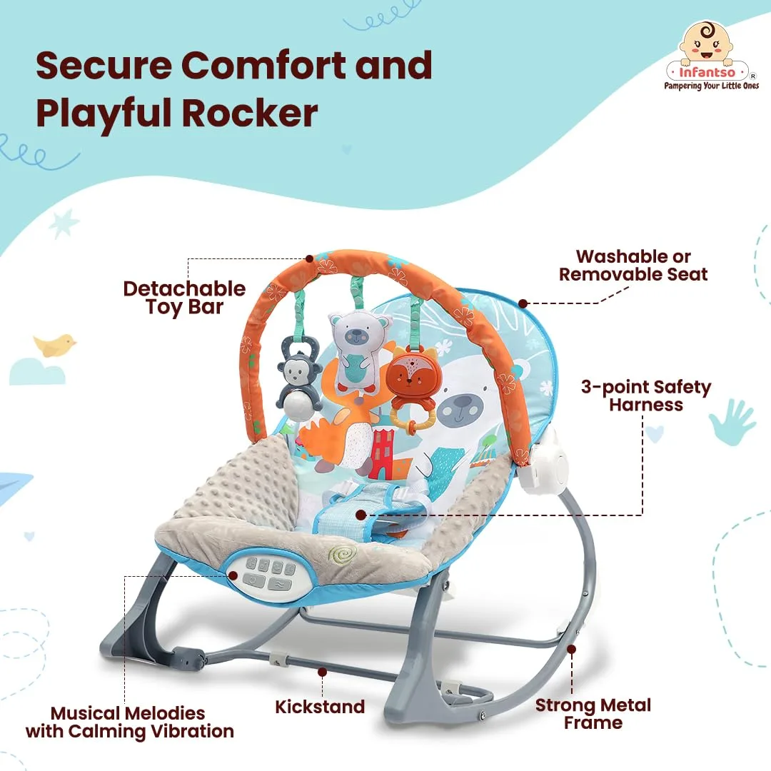 best baby bouncer chair - INFANTSO Baby Rocker & Bounce 3 INFANTSO Baby Rocker & - view 3