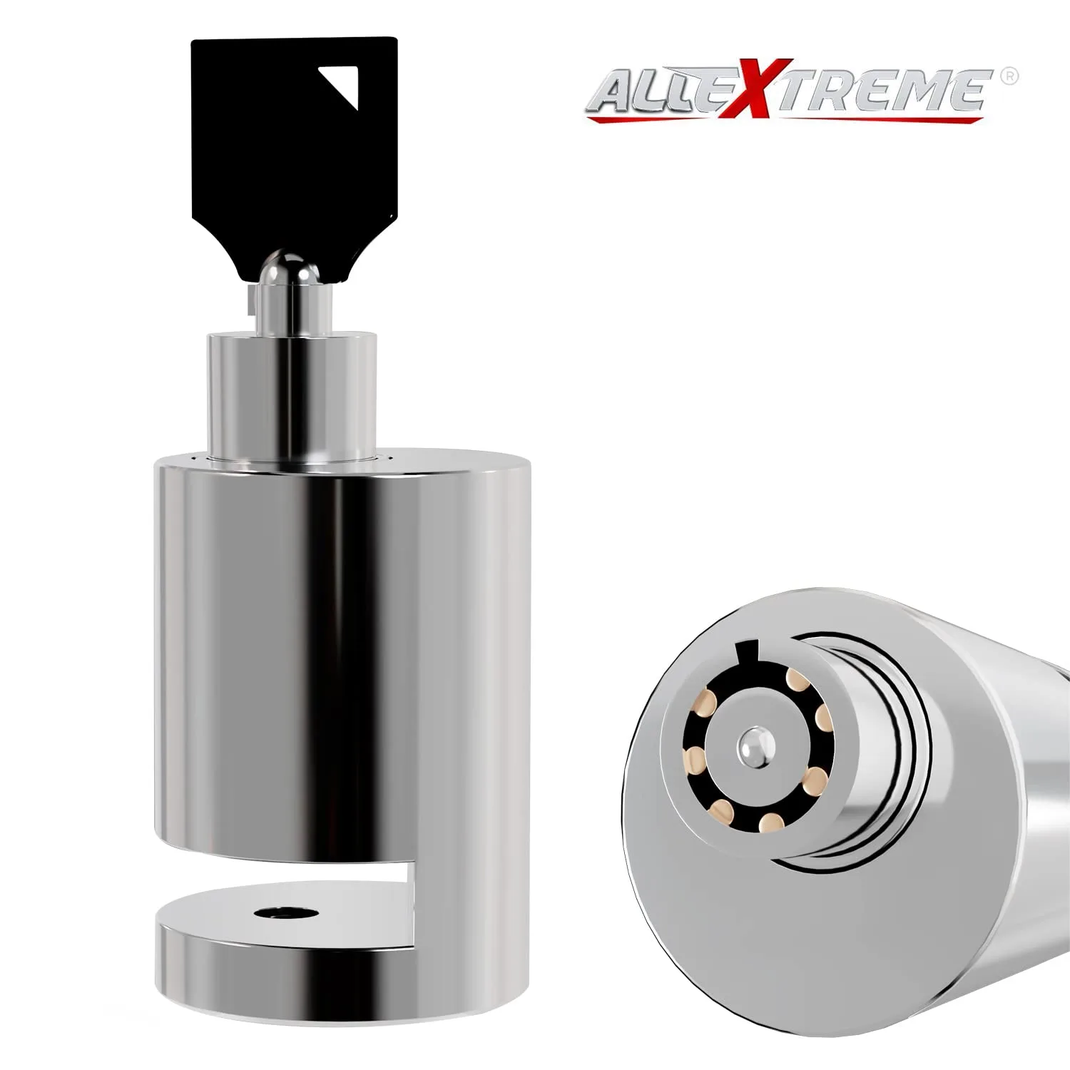 In-Depth Review: best bike lock anti theft - Allextreme EXHDBL1 Stainless Steel Heavy Duty Painted Finish Disc Brake Anti Theft 7mm Pin Wheel Locking 3 Allextreme EXHDBL1 Stainless S - view 2