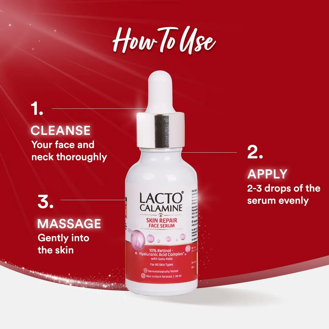 In-Depth Review: best hyaluronic acid serum - Lacto Calamine 10% Retinol Complex Face Serum with Hyaluronic Acid & Gotu Kola | Reduces Fine Lines 7 Lacto Calamine 10% Retino - view 6