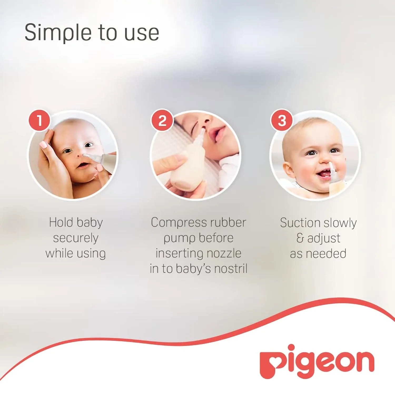 In-Depth Review: best newborn baby essentials - Pigeon Nose Cleaner | Baby Nasal Aspirator | Gentle Suction for Blocked Nose | Soft Silicone Tip, Safe 6 Pigeon Nose Cleaner | Baby - view 5