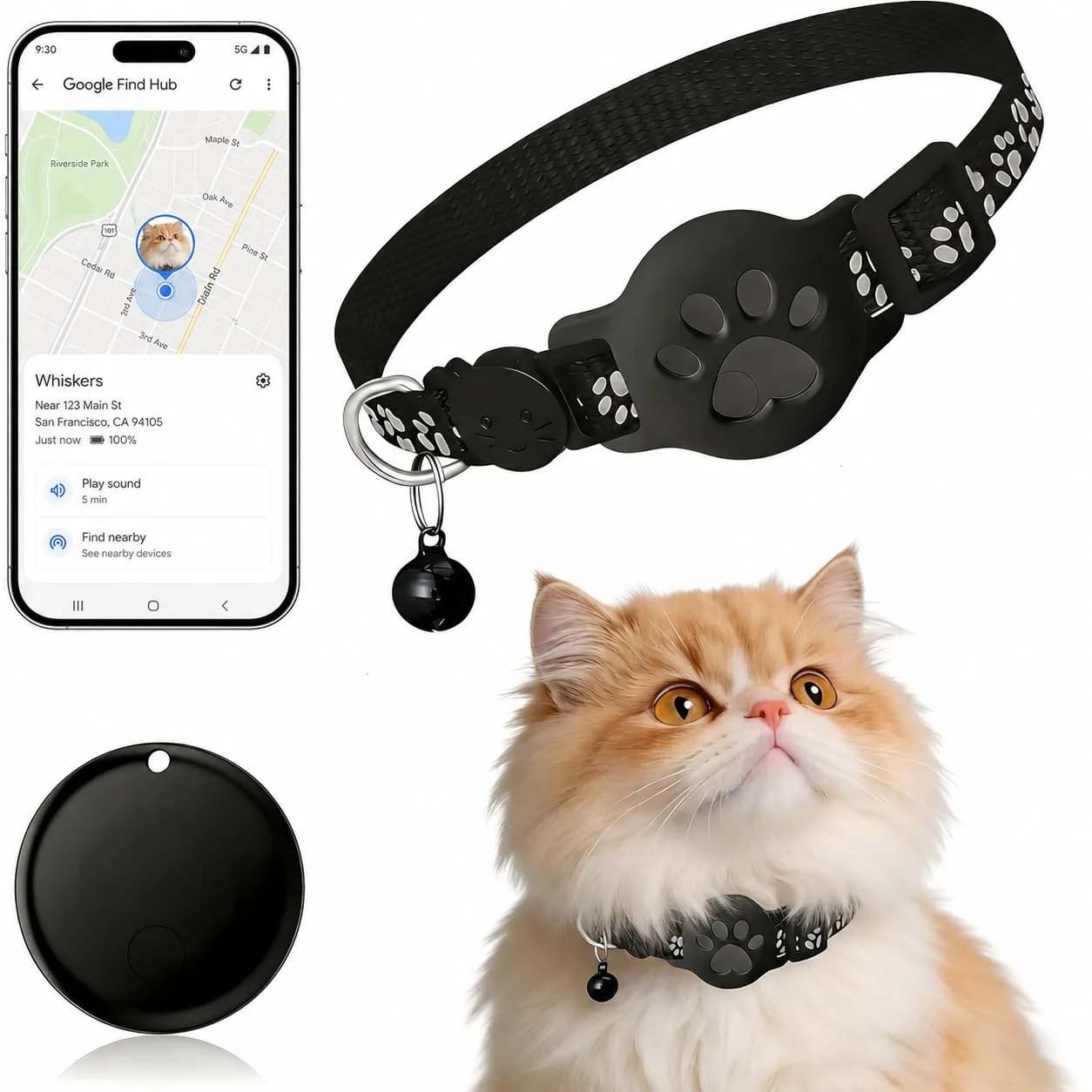 best pet gps tracker - Pet Tracker,GPS Collar for Cats (Andr 1 best pet gps tracker
