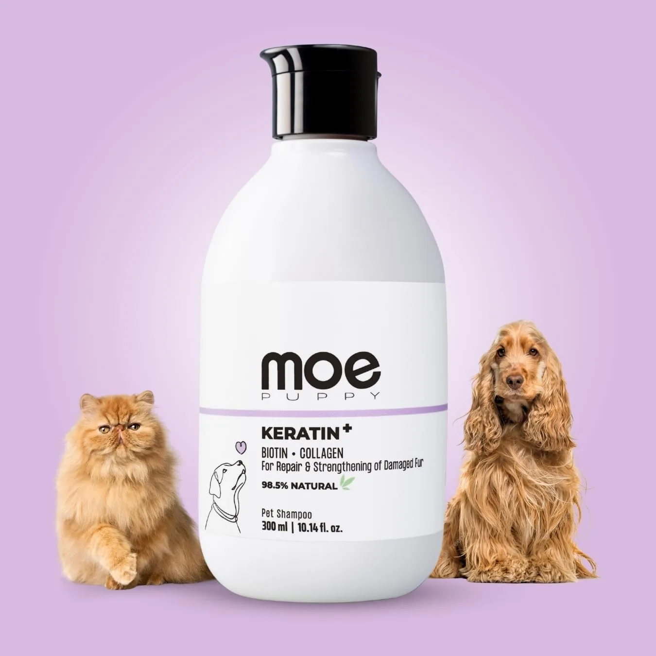 In-Depth Review: best dog shampoo - Moe Puppy's Keratin+ Protein Shampoo for Dogs & Cats, Shed Control, Repair & Strengthen Damaged Fur, Long Lasting 9 Moe Puppy's Keratin+ Pr - view 8